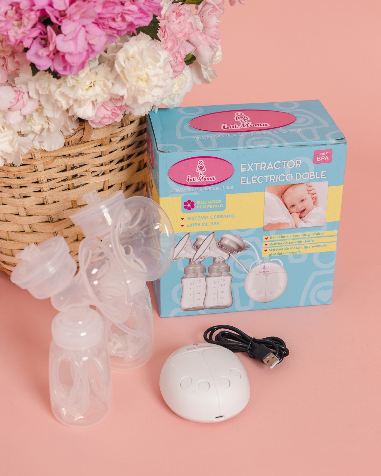 Extractor eléctrico de leche materna + Top de extracción GRATIS