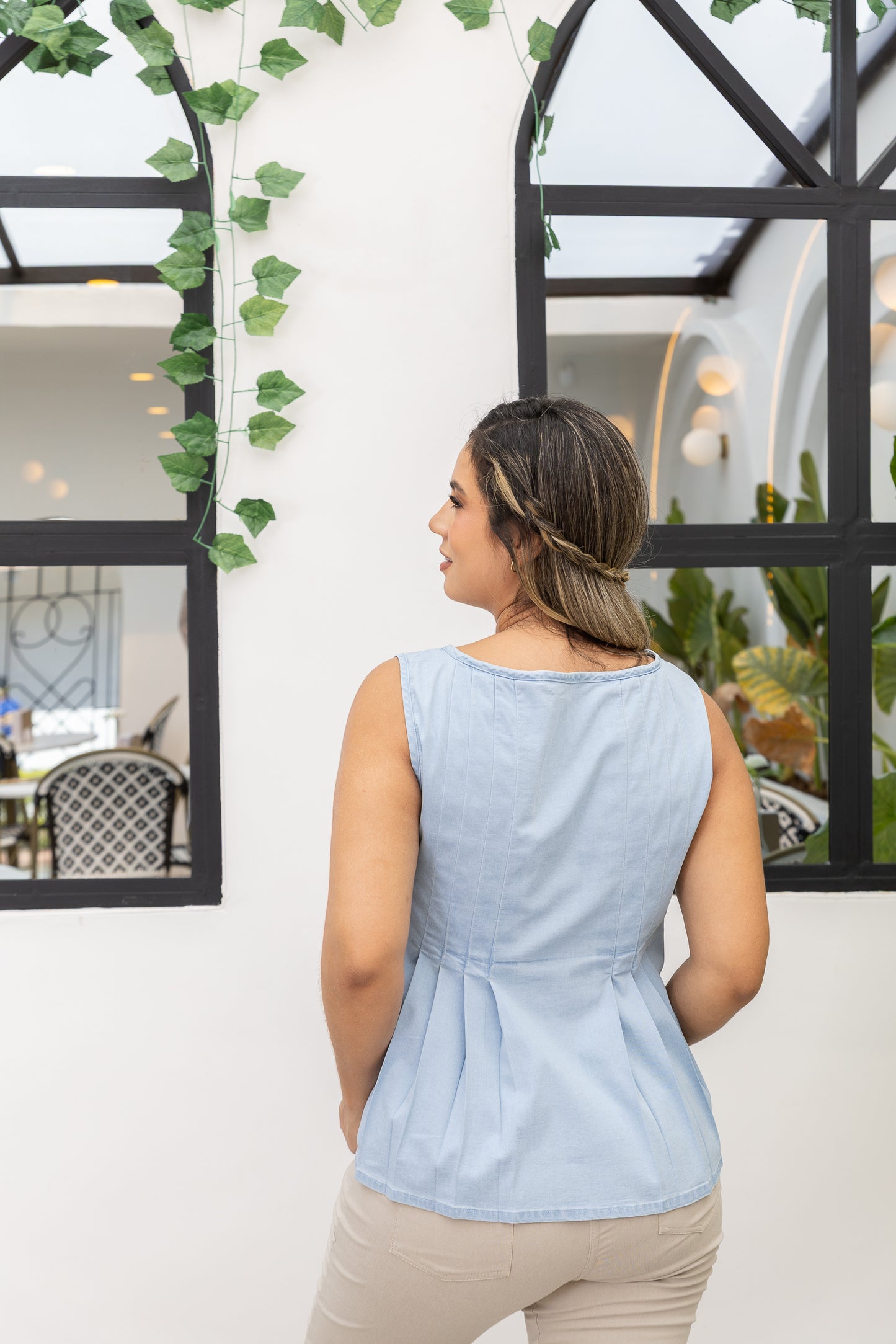 Blusa Materna Denim Isla
