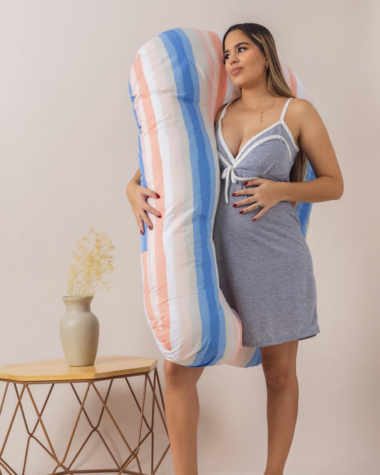 Almohada Materna en U Estampada