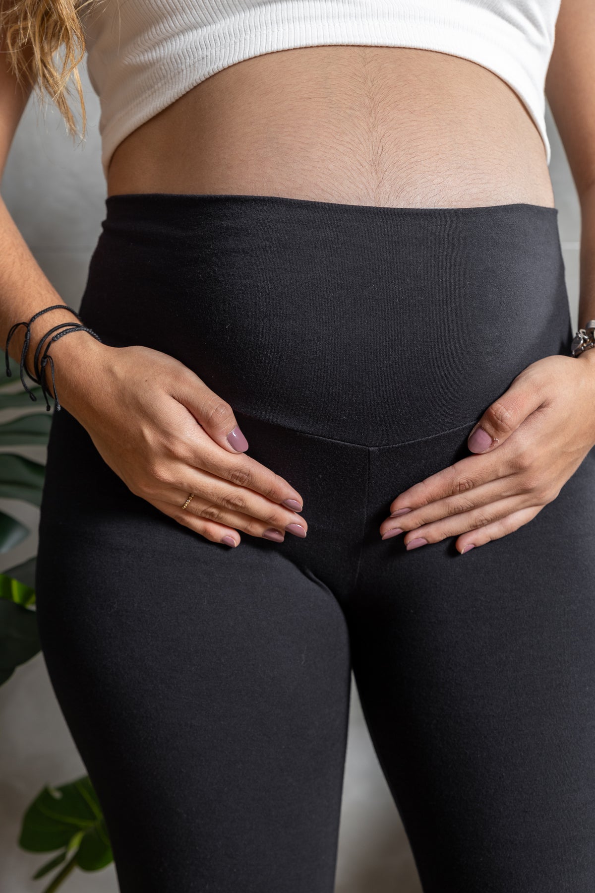Leggings De Maternidad De Algodón – Largos Hasta El Tobillo, Elásticos, Lisos, Cómodos Para El Embarazo