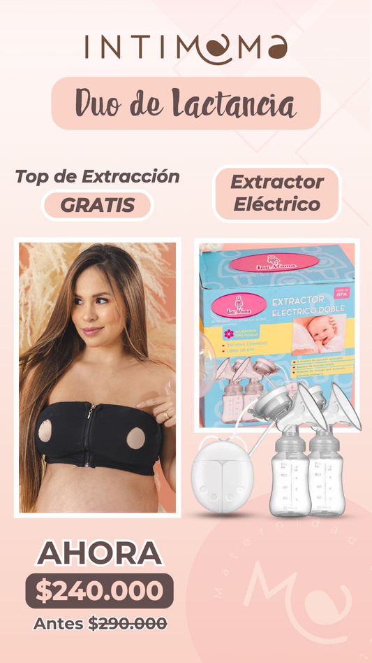 Extractor eléctrico de leche materna + Top de extracción GRATIS